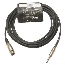 INVOTONE ACM1005/BK микрофонный кабель, 6,3 джек моно - XLR (мама), 5 метров (черный) - 1 купить