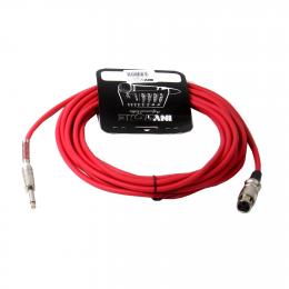 INVOTONE ACM1006/R микрофонный кабель, 6,3 джек моно <-> XLR (мама), длина 6 м (красный) - 1 купить