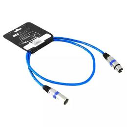 INVOTONE ACM1102/B микрофонный кабель, XLR(баба) <-> XLR(мама),  длина 2 м (синий) - 1 купить