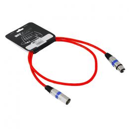 INVOTONE ACM1102/R микрофонный кабель, XLR(баба) <-> XLR(мама),  длина 2 м (красный) - 1 купить