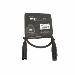 INVOTONE ADC10050 - кабель DMX с разъемами XLR(баба) <-> XLR(мама), длина - 0.5 м  - 1 купить