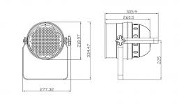 INVOLIGHT LEDPAR64/BK - светодиодный RGB прожектор (черн.), DMX-512, звуковая активация, авто  - 2 купить