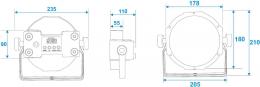 INVOLIGHT SLIMPAR784 - светодиодный прожектор, 7х8 Вт RGBW мультичип, DMX-512  - 3 купить