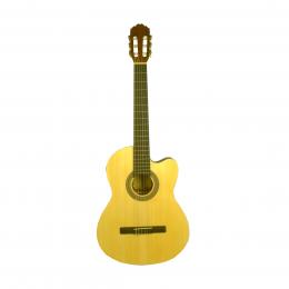 SAMICK CNG-2CE/N классическая гитара 4/4 с подключением, корпус cutaway, ель, цвет натуральный - 2 купить